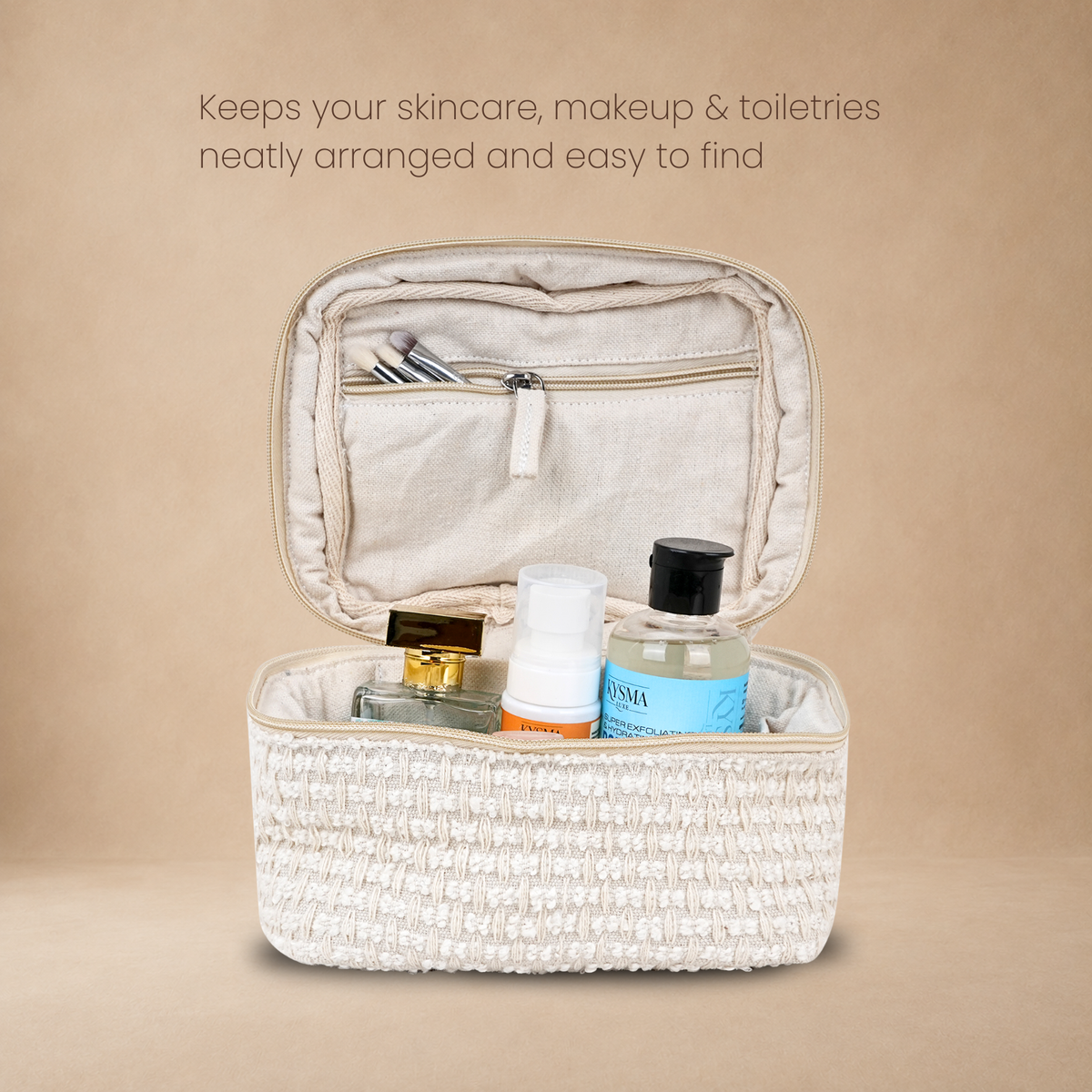 "Vanilla Cloud Foam"- Vanity Pouch + Free Lipstick Holder