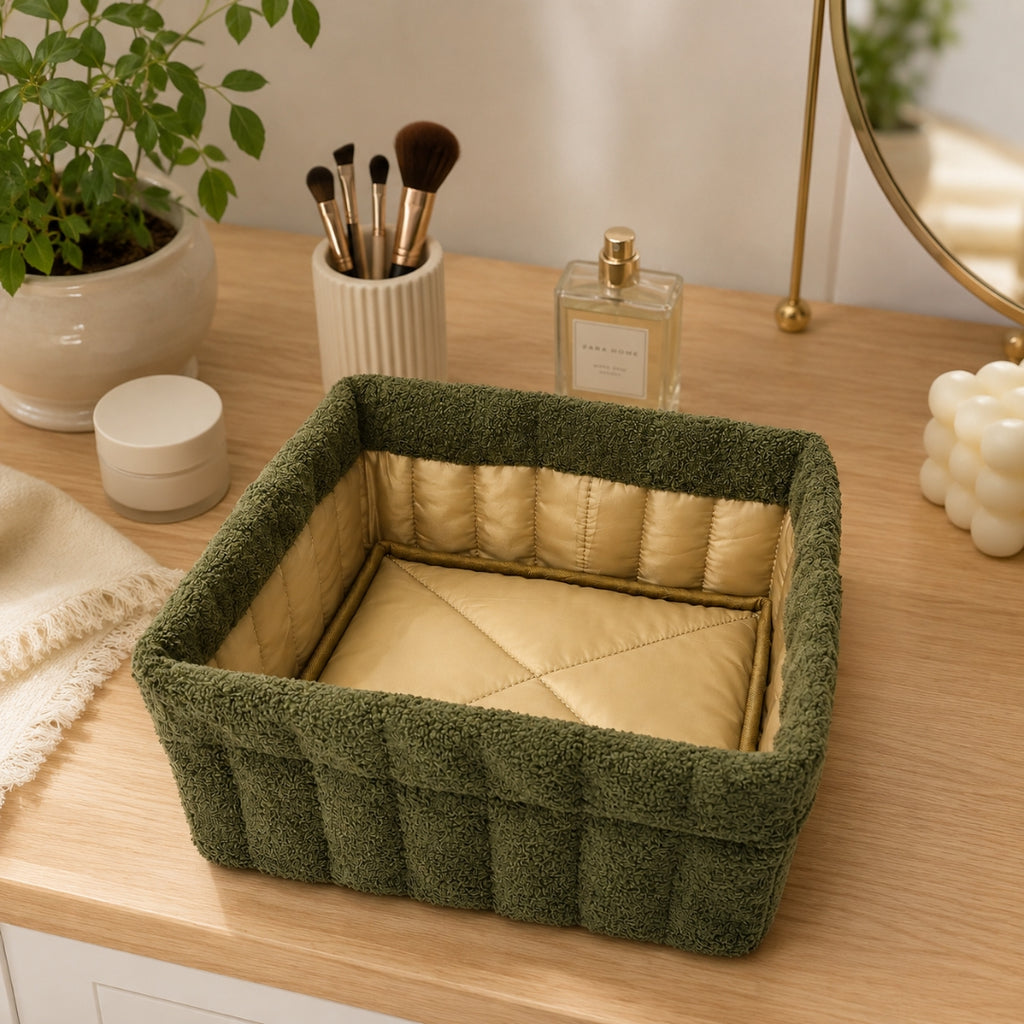 “Soft Organizer” - Large Nest Storage Basket (Olive Green)