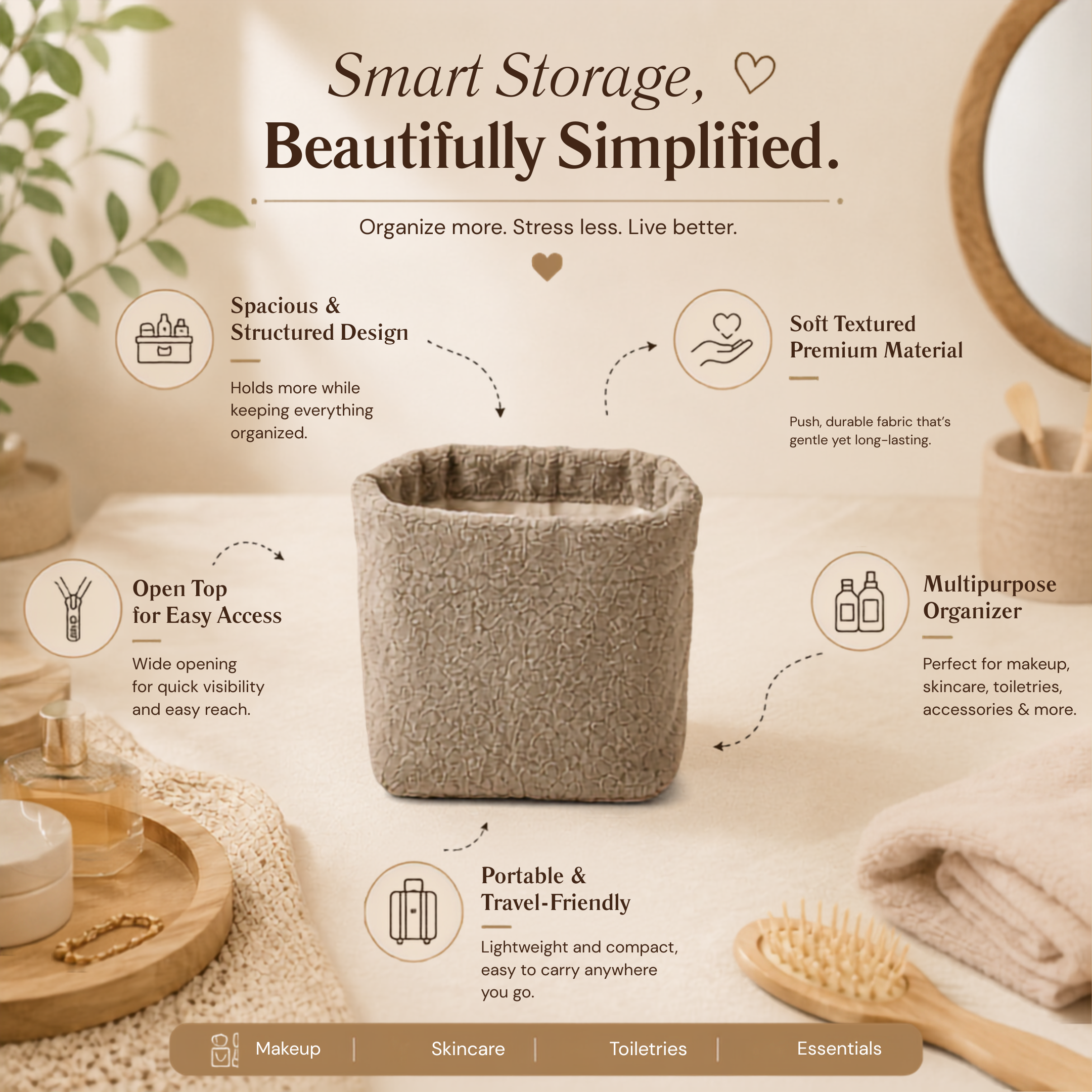 “Soft Organizer” - Small Nest Storage Basket