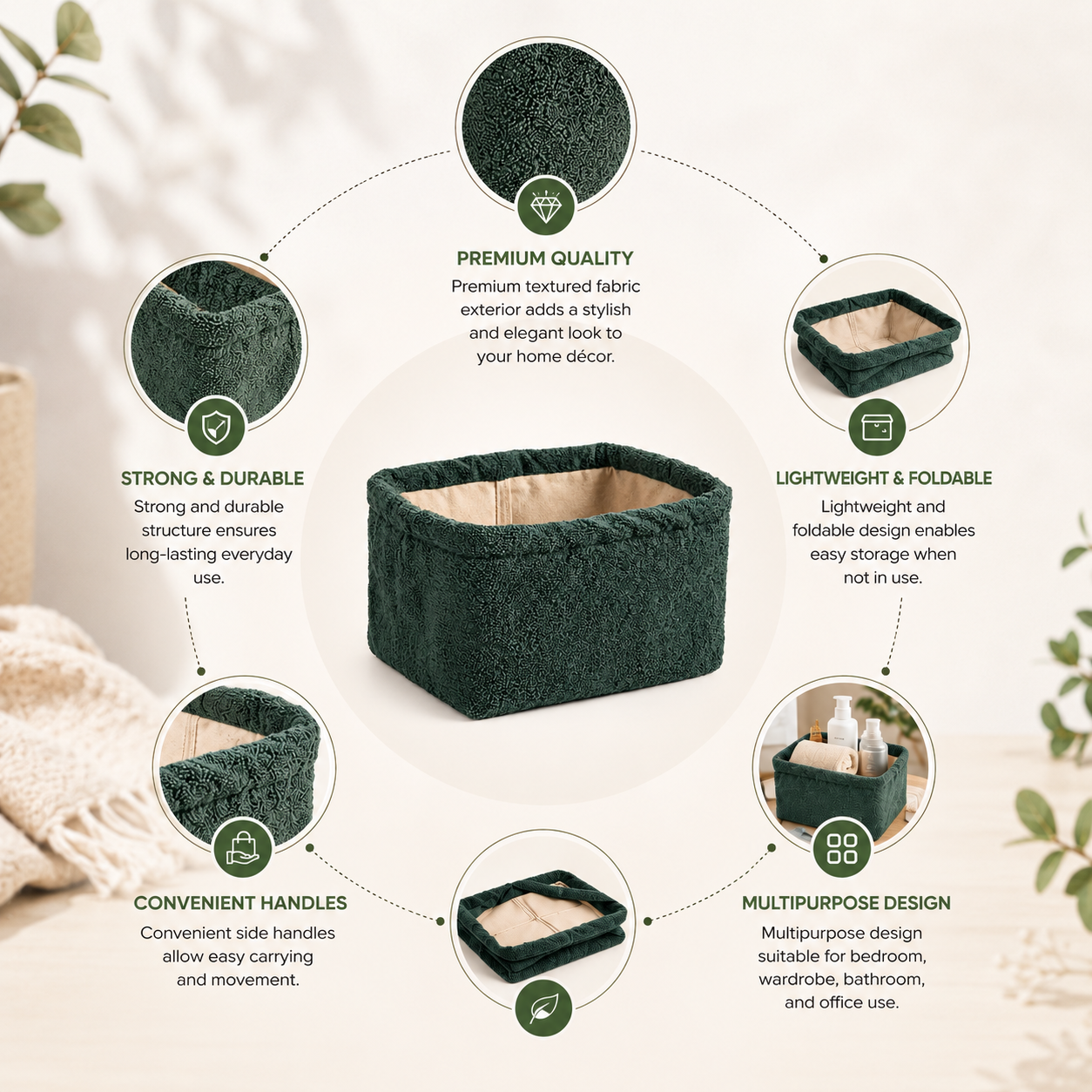 “Soft Organizer” - Small Nest Storage Basket