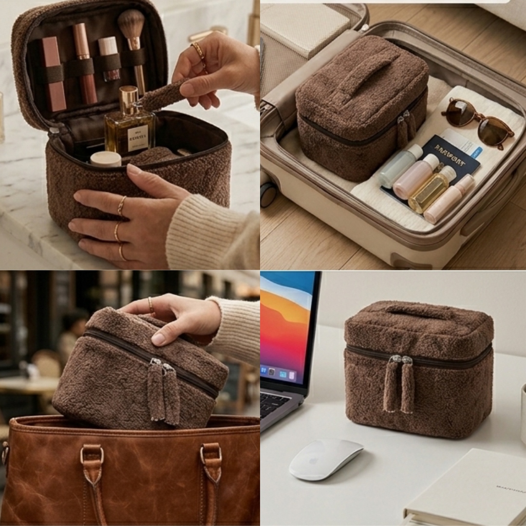 "Mocha Cake"- Vanity Pouch