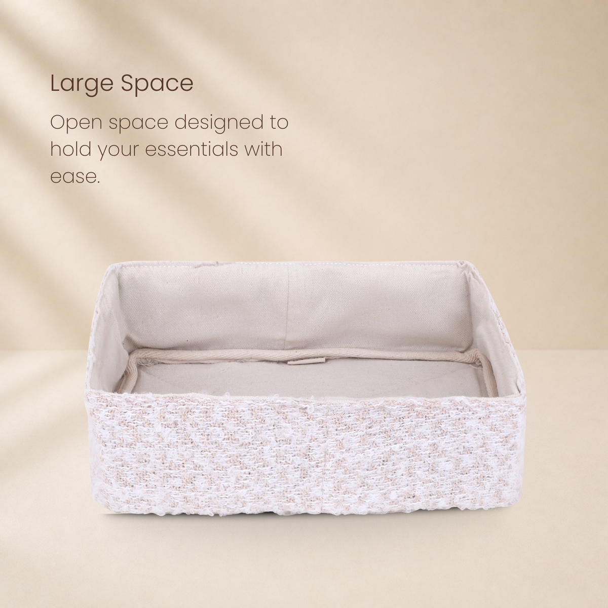 "Cream Loaf"- Nest Storage Basket