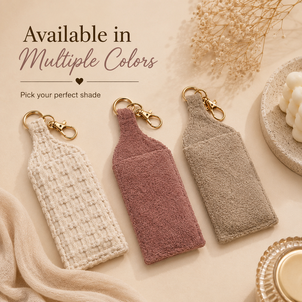 "Lipstick Holder" - Keychain Pouch (Set of 3 )