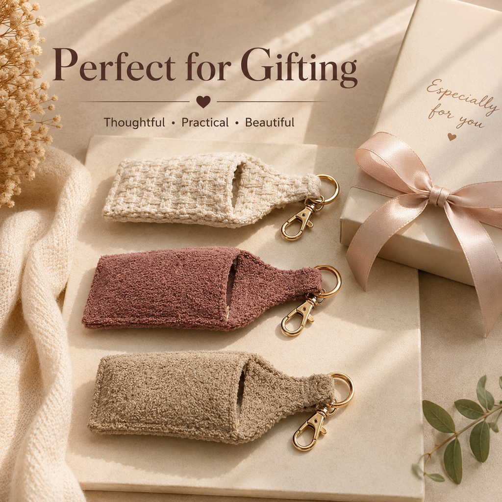 "Lipstick Holder" - Keychain Pouch (Set of 3 )