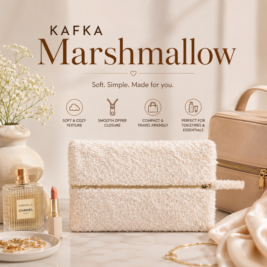 "The Marshmallow"- Mini Rectangular Travel Pouch