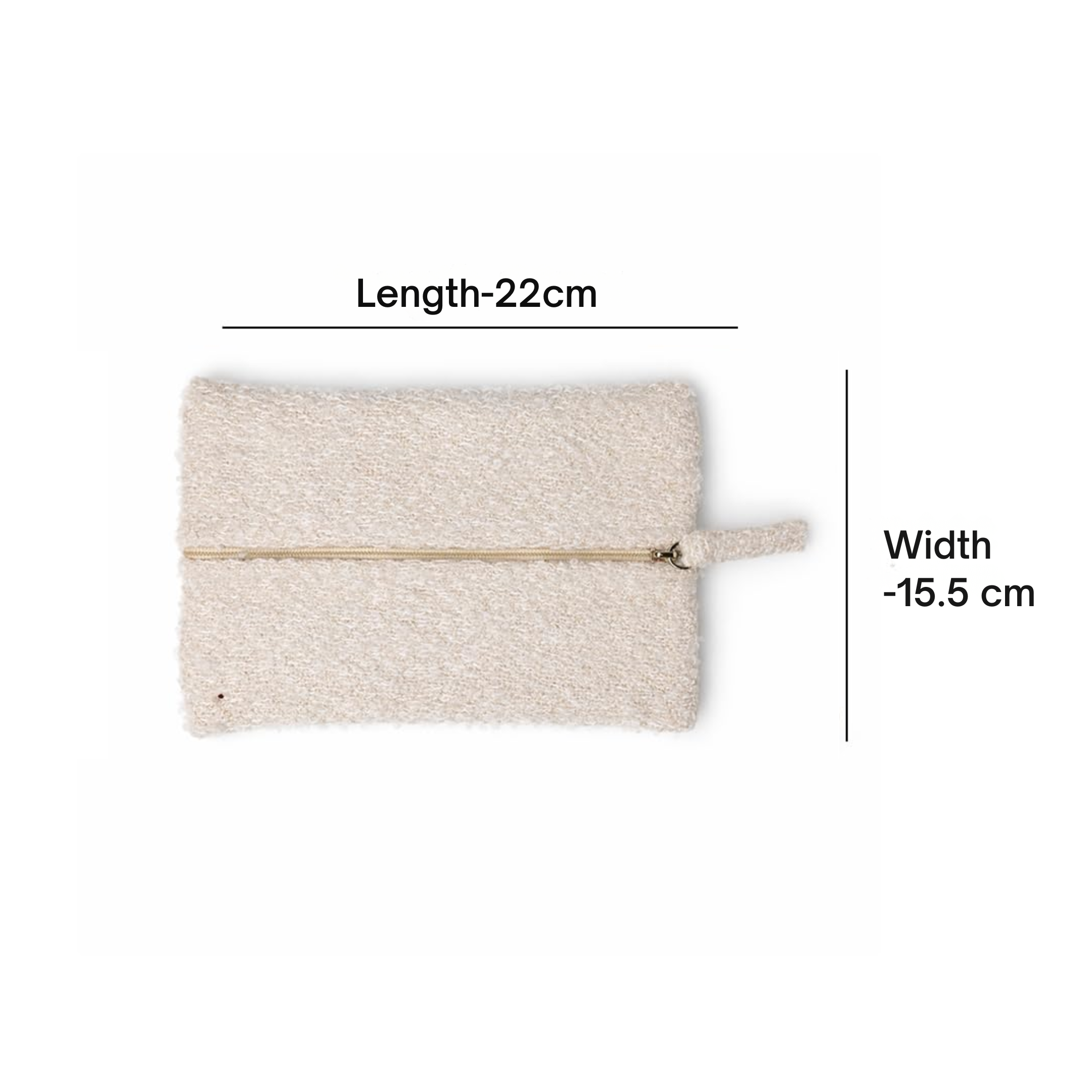"The Marshmallow"- Mini Rectangular Travel Pouch