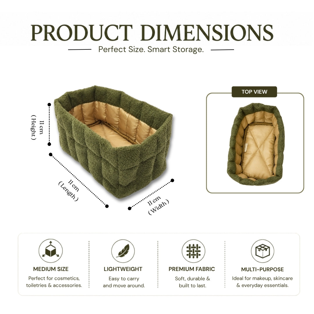 “Soft Organizer” - Medium Nest Storage Basket (Olive Green)