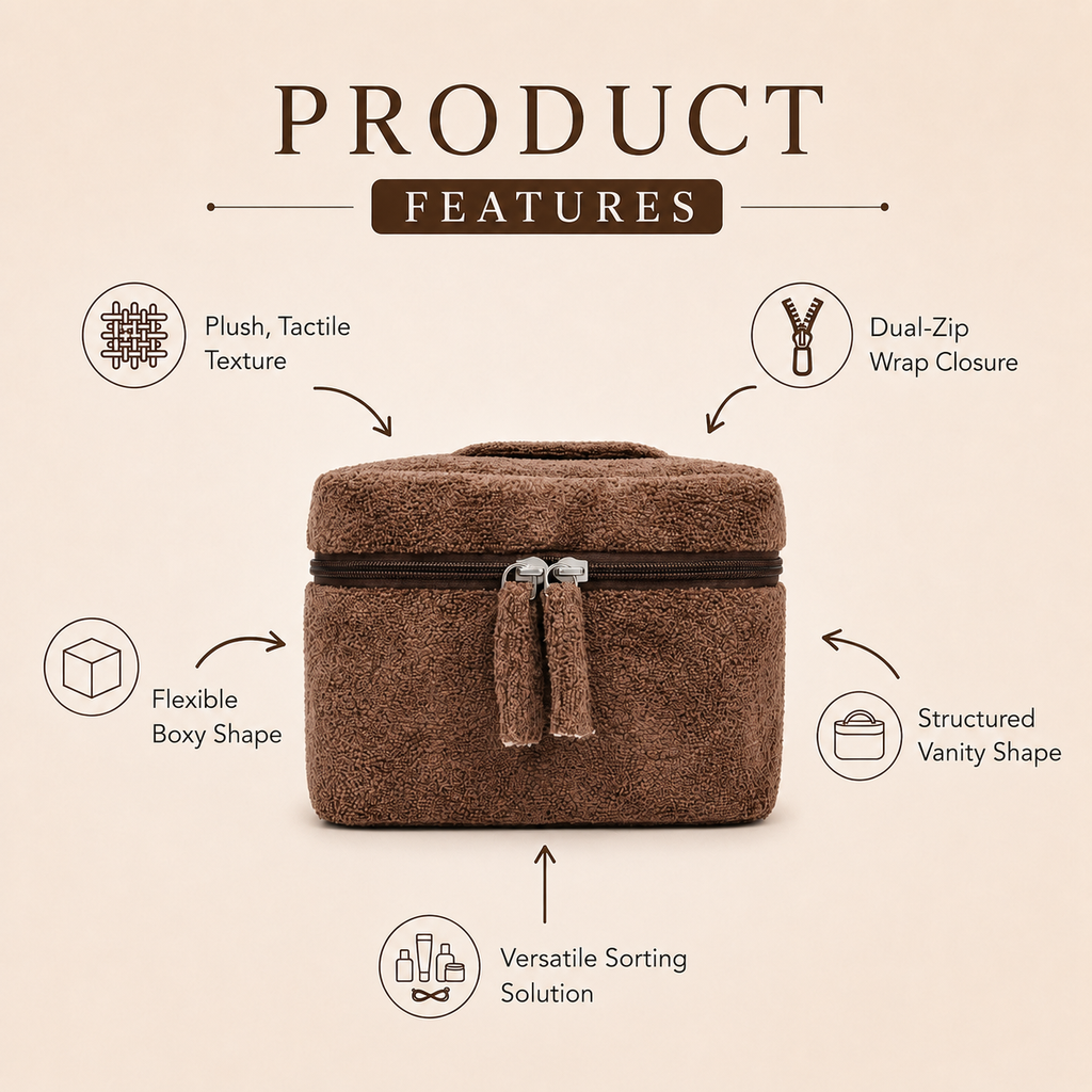 "Mocha Cake"- Vanity Pouch