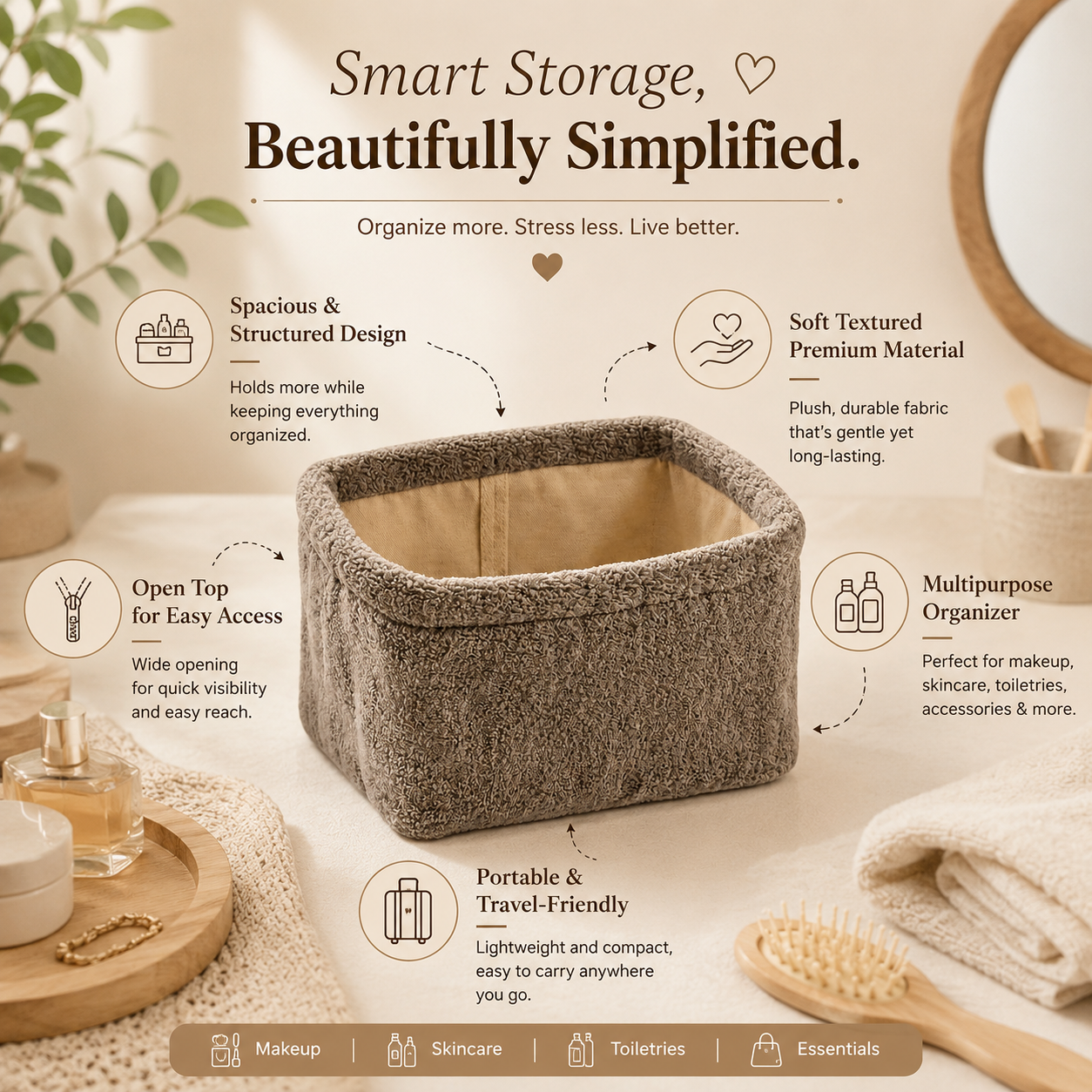 “Soft Organizer” - Large Nest Storage Basket