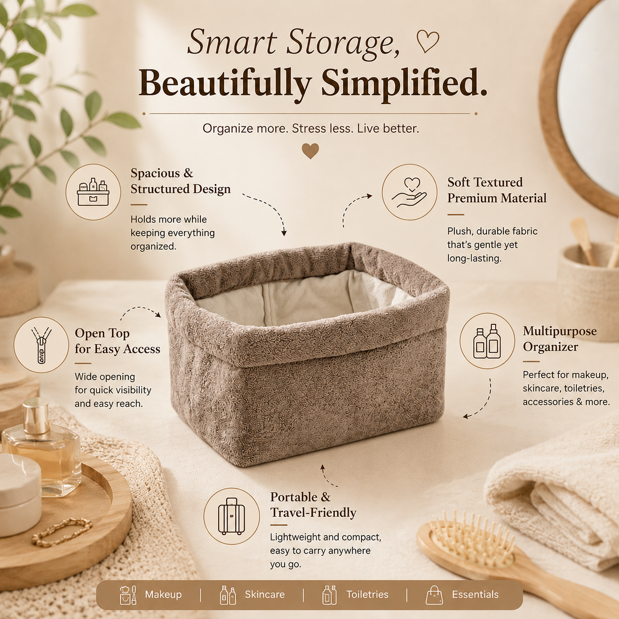 “Soft Organizer” - Medium Nest Storage Basket