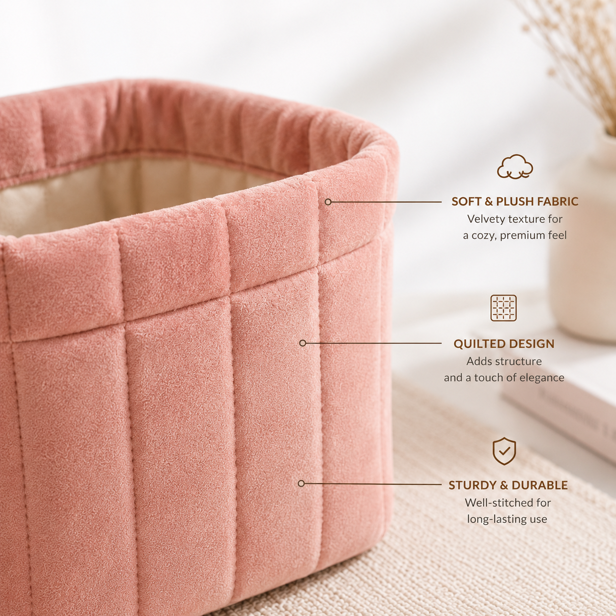 "Rosé"- Nest Storage Basket