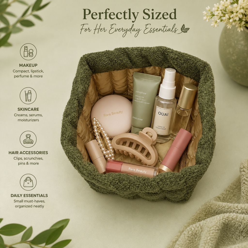 “Soft Organizer” - Small Nest Storage Basket (Olive Green)