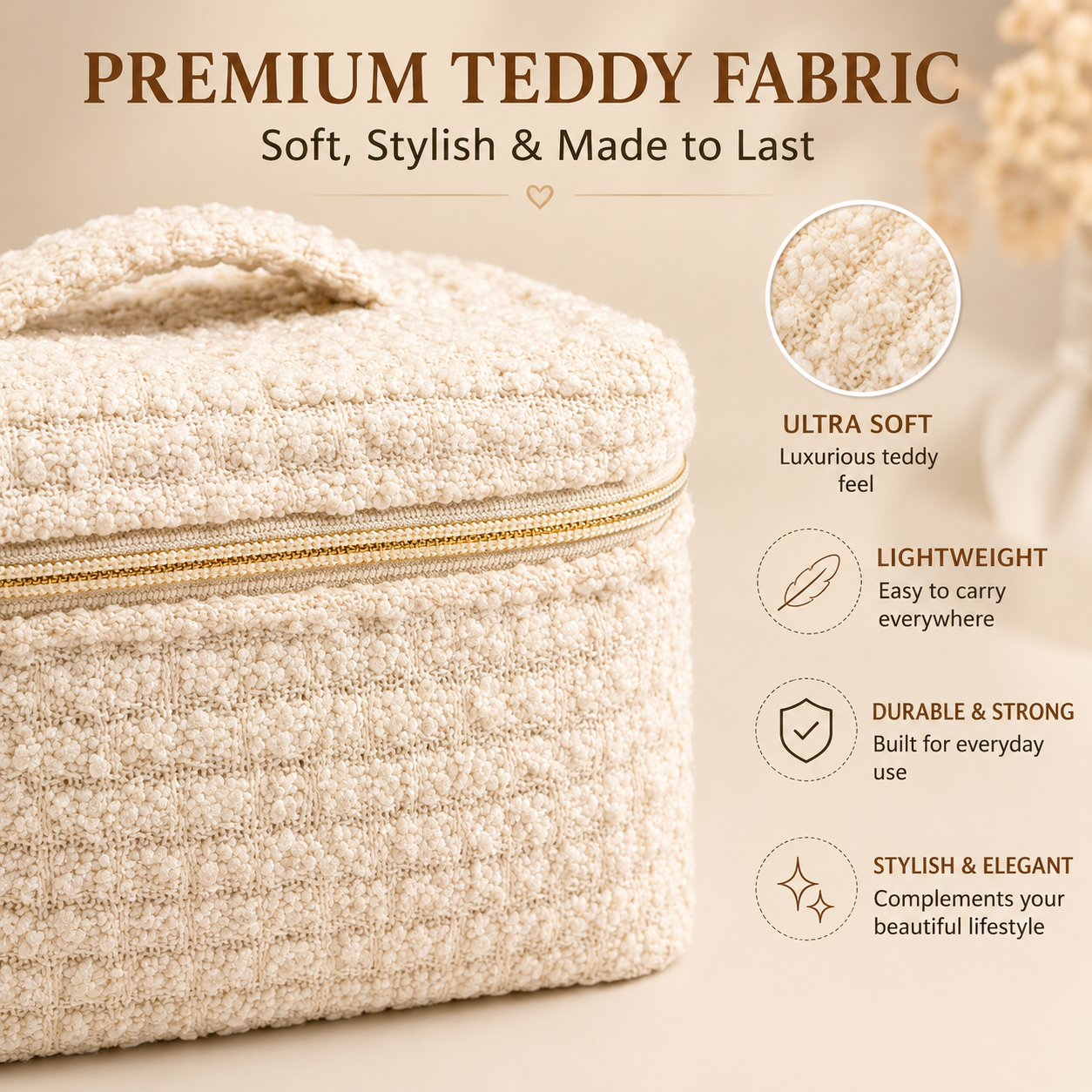 "Vanilla Cloud Foam"- Vanity Pouch