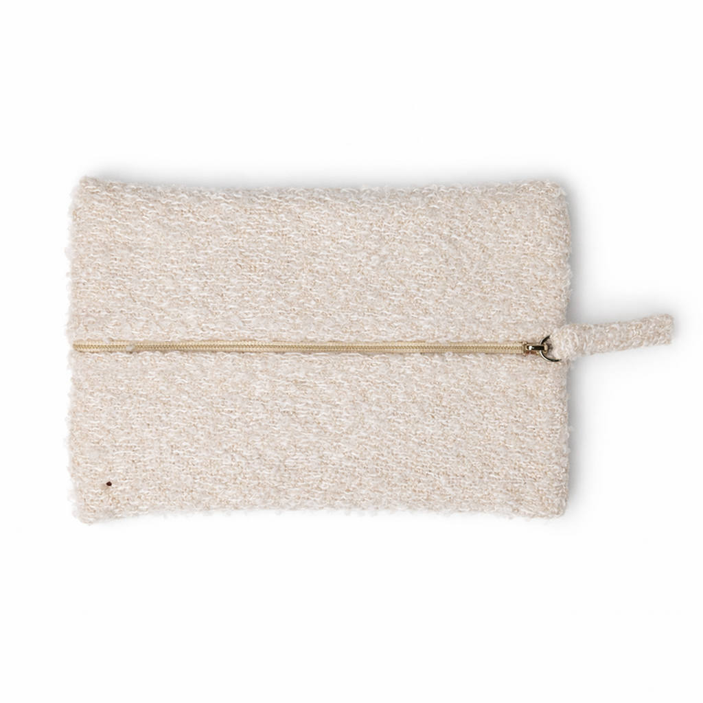 "The Marshmallow"- Mini Rectangular Travel Pouch