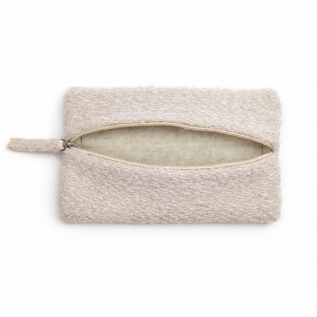 "The Marshmallow"- Mini Rectangular Travel Pouch