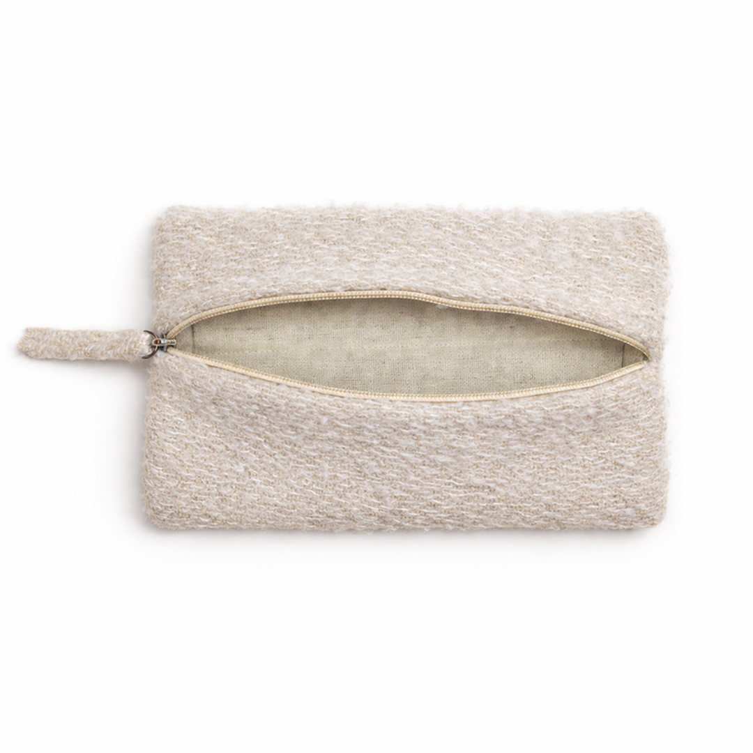 "The Marshmallow"- Mini Rectangular Travel Pouch