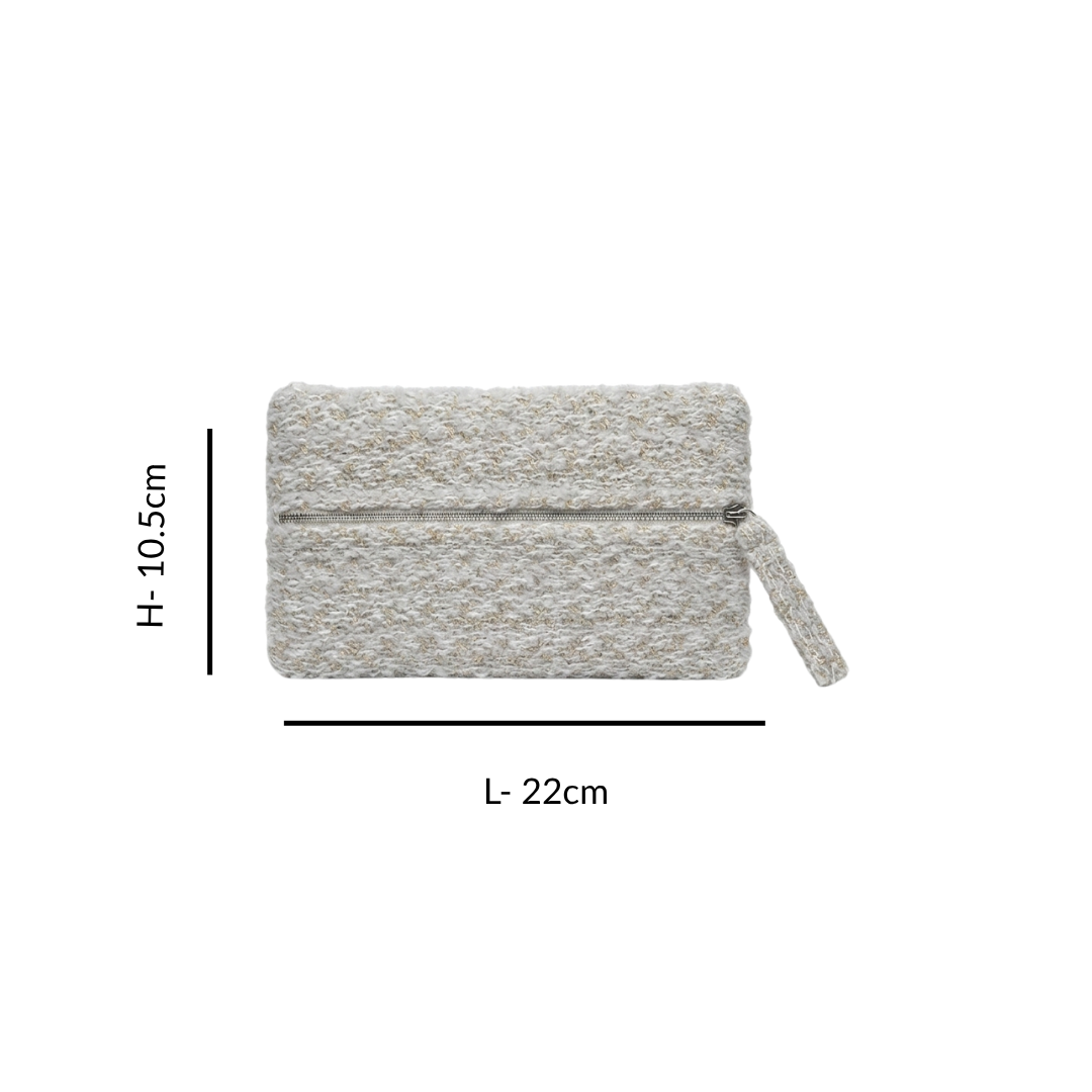 "The Marshmallow"- Mini Rectangular Travel Pouch