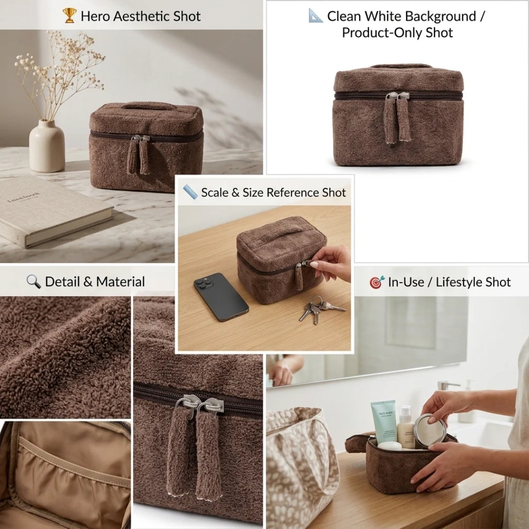 "Mocha Cake"- Vanity Pouch