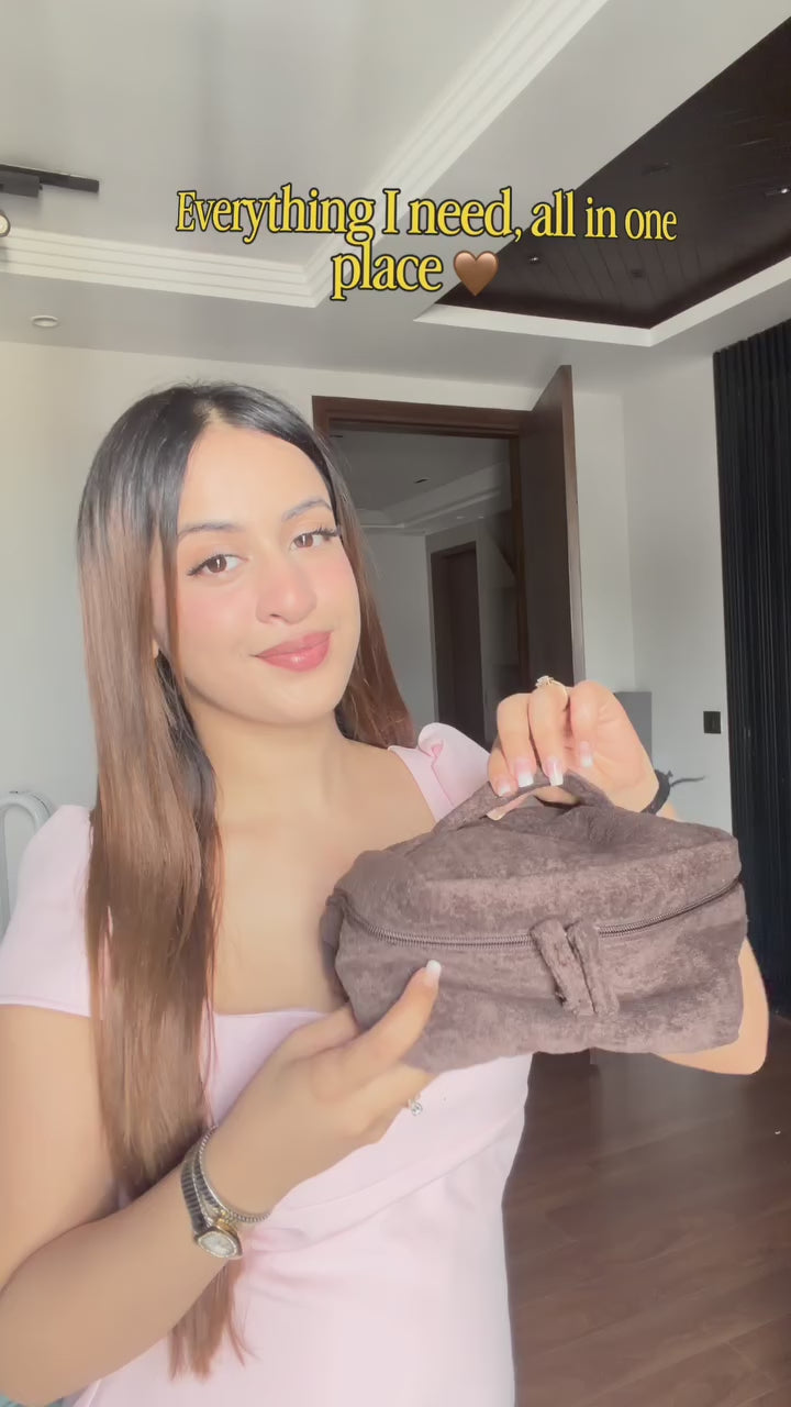 "Mocha Cake"- Vanity Pouch