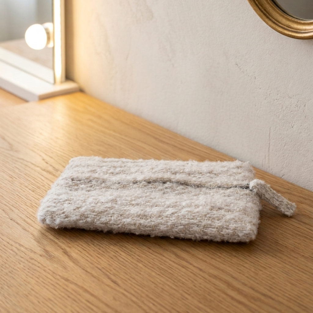 "The Marshmallow"- Mini Rectangular Travel Pouch
