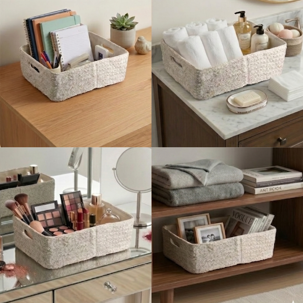 "Cream Loaf"- Nest Storage Basket