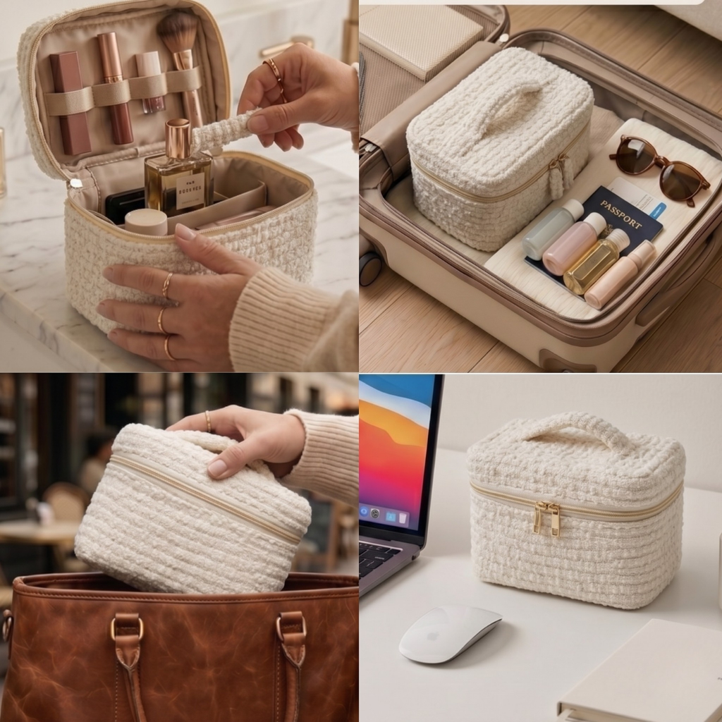 "Vanilla Cloud Foam"- Vanity Pouch